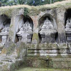 The candi at Gunong Kawi.