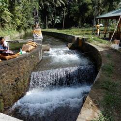 Irrigation channel above Gunong Kawi.