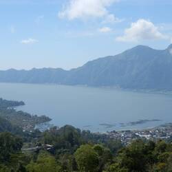 View of Lake Batur from Penelokan.