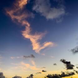 Sunset on day 3 of our Atlantic Crossing.