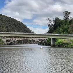 Entering Sth Esk River and Cataract Gorge.