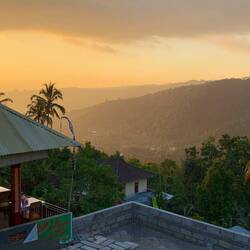 Sunset at Munduk viewed from our dinner spot.