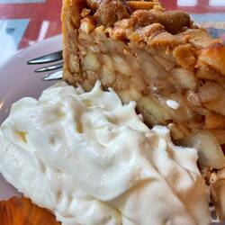 And the apple tart was divine