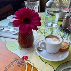 Great coffee at breakfast tme