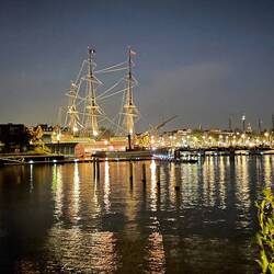 View from the front of the hotel across the harbour