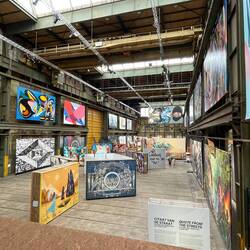 Viewing platform gives some indication of the size of the space