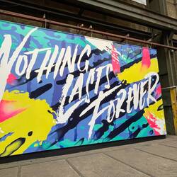 George Rose (Australia, 1985) Nothing Lasts forever (2016) Latex paint on polyester