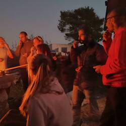 Everyone makes the same hand gesture - because, everyone eats sunflower seeds 😅😅😅!