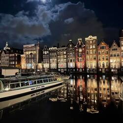 Lovely refections of the houses on the canal