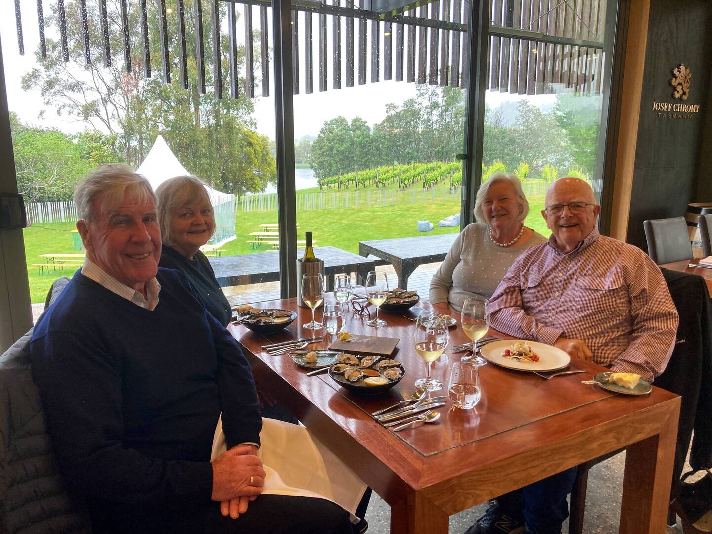 Josef Chromy Winery - best seats in the house!