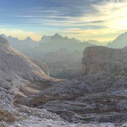 ... wie tief eingeschnittene Täler.