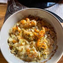 Scampi au Chicon - so delicious