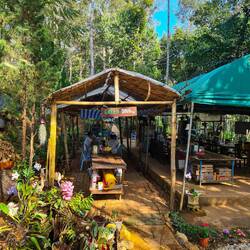 Die Kantine. Hier haben wir gegessen