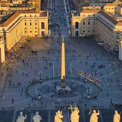 Blick auf den Petersplatz