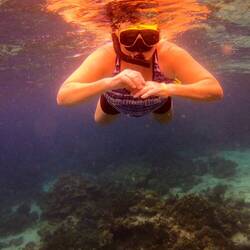 Red filter doesn't work so great near the surface