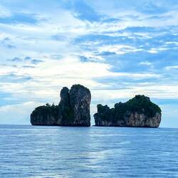 Where we were anchored waitingfor the group from Maya Beach - so calm and peaceful