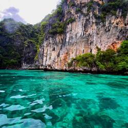 No editing here. The water was just that beautiful