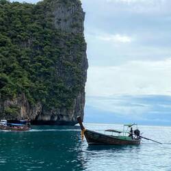 Longtail boat - like taxis for the water here