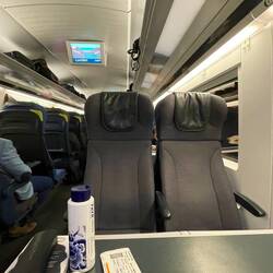 I had four seats to myself for the journey