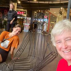 Sitting at the Phuket mall