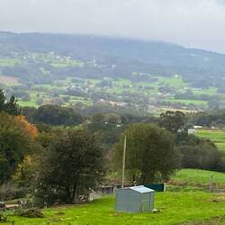 A misty rainy start to the day - that continued all day