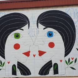 Graffiti an der heutigen Unterkunft