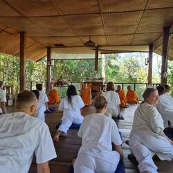 Vor der Meditation strechen tut gut