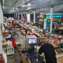 So sah der Busstop aus. Es gab nicht wirklich viel