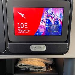 My seat for the flight home