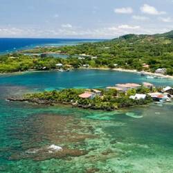 Roatan: Der Schein trügt - nicht überall auf der Insel sieht es so schön aus - zu viele Touristen...