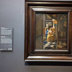The Love Letter by Johannes Vermeer