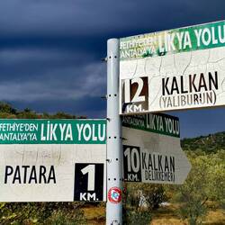 Always a nice information after a daily hike - 1 kilometre to the goal!