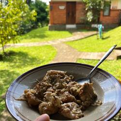 Gado gado for breakfast