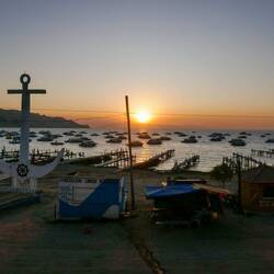 Aussicht vom Esstisch über den Hafen 🤩