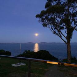 Lunar eclipse, Swansea.