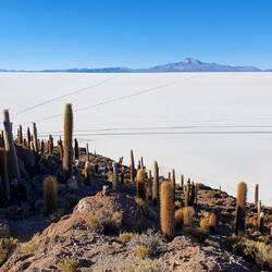 Insel del Pescado (man achte rechts unten auf den Menschen)