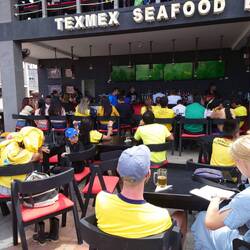 Just before Ecuador scored