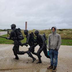 Dave outside Utah beach