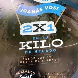 Wird Argentinien Weltmeister, dann bekommt man zwei Kilo Eis (anstatt nur eines)!!