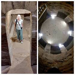 View up the main shaft