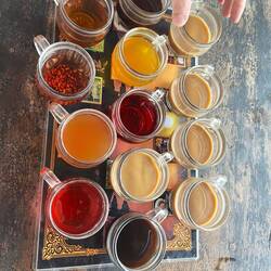 Coffee, cacao and tea tasting