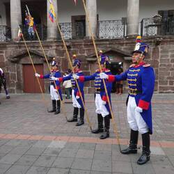 Changing the guard at presidential palace