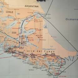 Seekarte, schwarz geplante Weg - rot so fahren wir