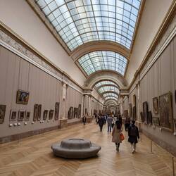 The Grande Galerie. Three football fields long of Renaissance art.