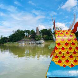 Fahrt auf dem Parfümfluss zur Pagode Thien Mu