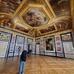 The Queen's Guard Room. Legend has it that this is where Marie Antoinette was taken by the mob.