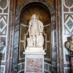 Statue of Louis XIV as a Roman Emperor.