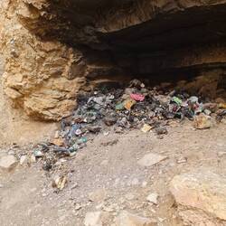 This is how one deals with what was in a dustbin, it is burnt in nature.