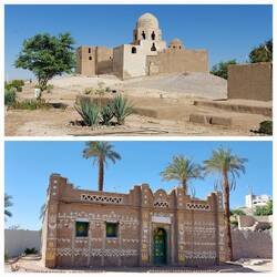Nubia Open Air Museum; Tomb of the 77 Guardians / Nubian House
