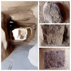 Nubia Open Air Museum; The Cave with wall carvings